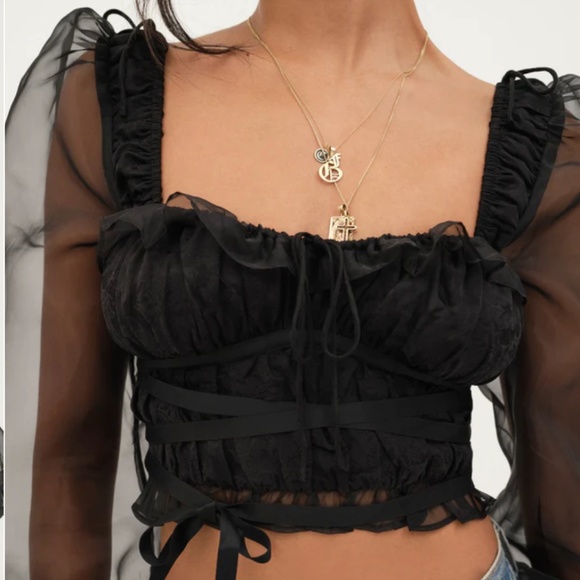 🔥HOST PICK🔥 NWT For Love and Lemons 🍋 Gabrielle Top - Picture 3 of 10